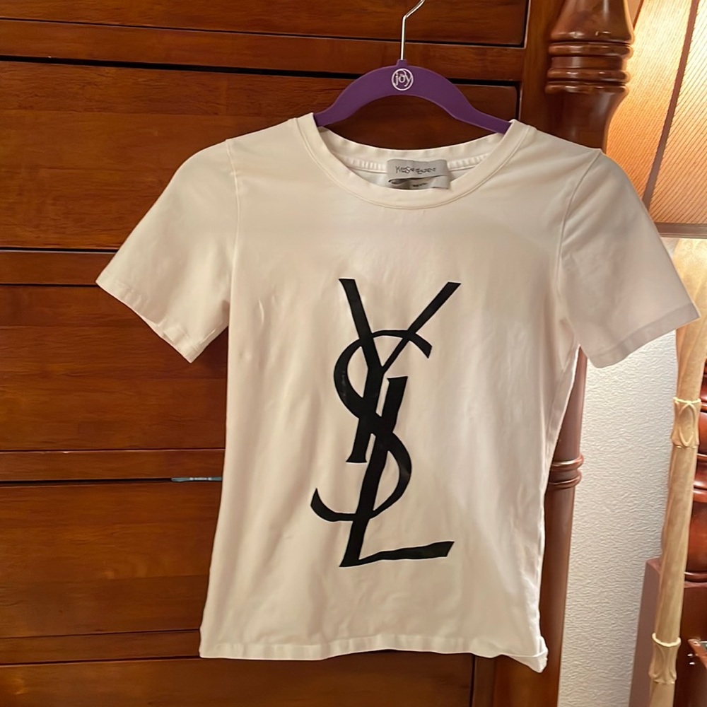 YSL white T shirt XS